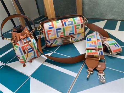 fendi first colors|fendi bag colorful.